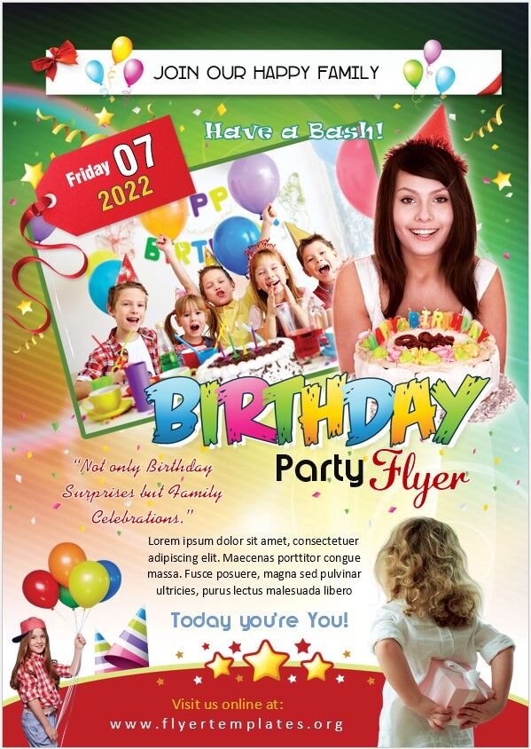 Birthday Party Flyer Template 05