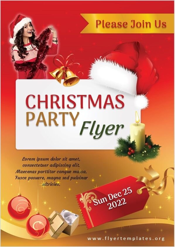 Christmas Party Flyer Template 03