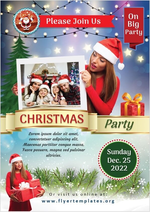 Christmas Party Flyer Template 04