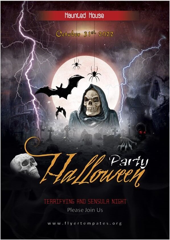 Halloween Party Flyer Template 02