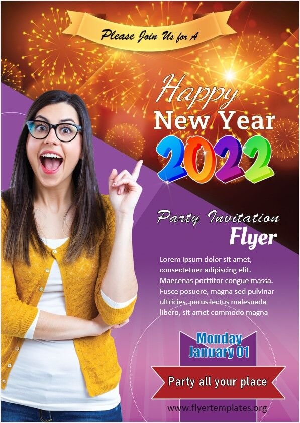 New Year Flyer Template 01