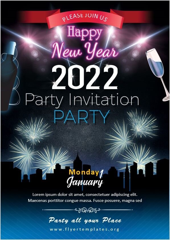 New Year Flyer Template 04