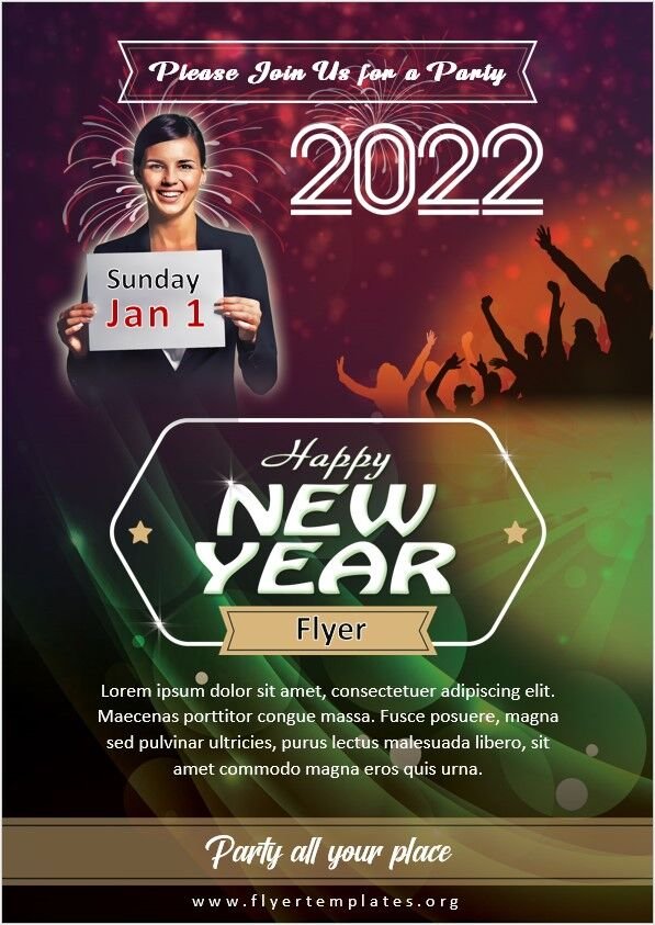 New Year Flyer Template 07