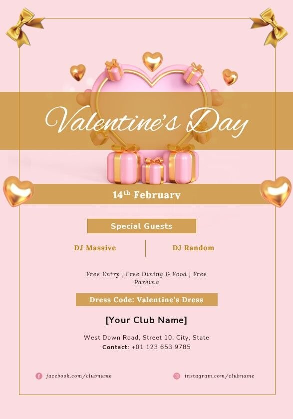 Valentine’s Day Flyer Template 05